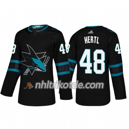 San Jose Sharks Trikot Tomas Hertl 48 Adidas Alternate 2018-19 Authentic - Herren